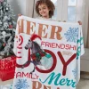 Soft Microfleece Holiday Throw