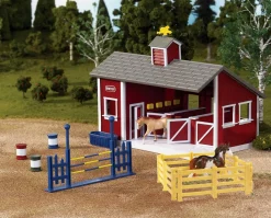 Stablemates Red Stable Set with Two Horses