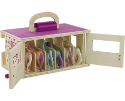 Unicorn Magic Wood Carry Stable with 6 Unicorns