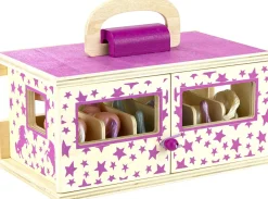 Unicorn Magic Wood Carry Stable with 6 Unicorns