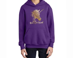 Unicorn Purple Youth Hoodie